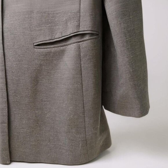 Harvé Benard Womens Black Linen Blazer and Skirt Suit Set Size 14 - Picture 11 of 16